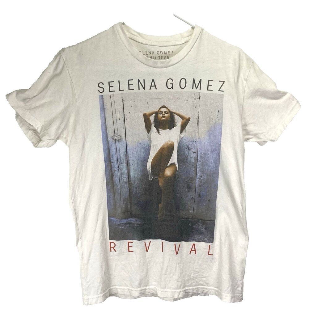 Selena Gomez 2016 Revival Tour Concert T-Shirt Size Small White Cotton